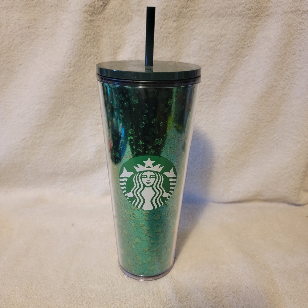 Starbucks Green Glitter 24fl ozβ Cold Drink